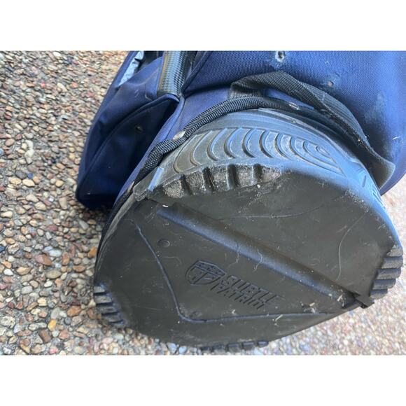 Subtle Patriot Golf Tier 1 Stand / Carry Bag 5-way Top Blue Used Pockets - Picture 10 of 12